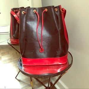 Louis Vuitton Vintage Handbag black and red